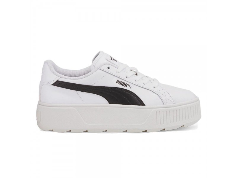 presumir hijo ranura Zapatilla con plataforma Karmen de Puma en color blanco para mujer.