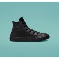 Converse Chuck All Leather Hi negro mujer.
